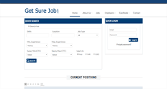 Desktop Screenshot of getsurejob.com